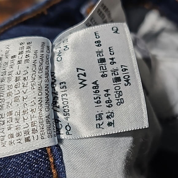 Levi's Premium Engineered Red Label Cropped Jeans Size 27 - Picture 7 of 8